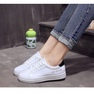 Giày Sneaker nam, nữ trắng cổ thấp (031)