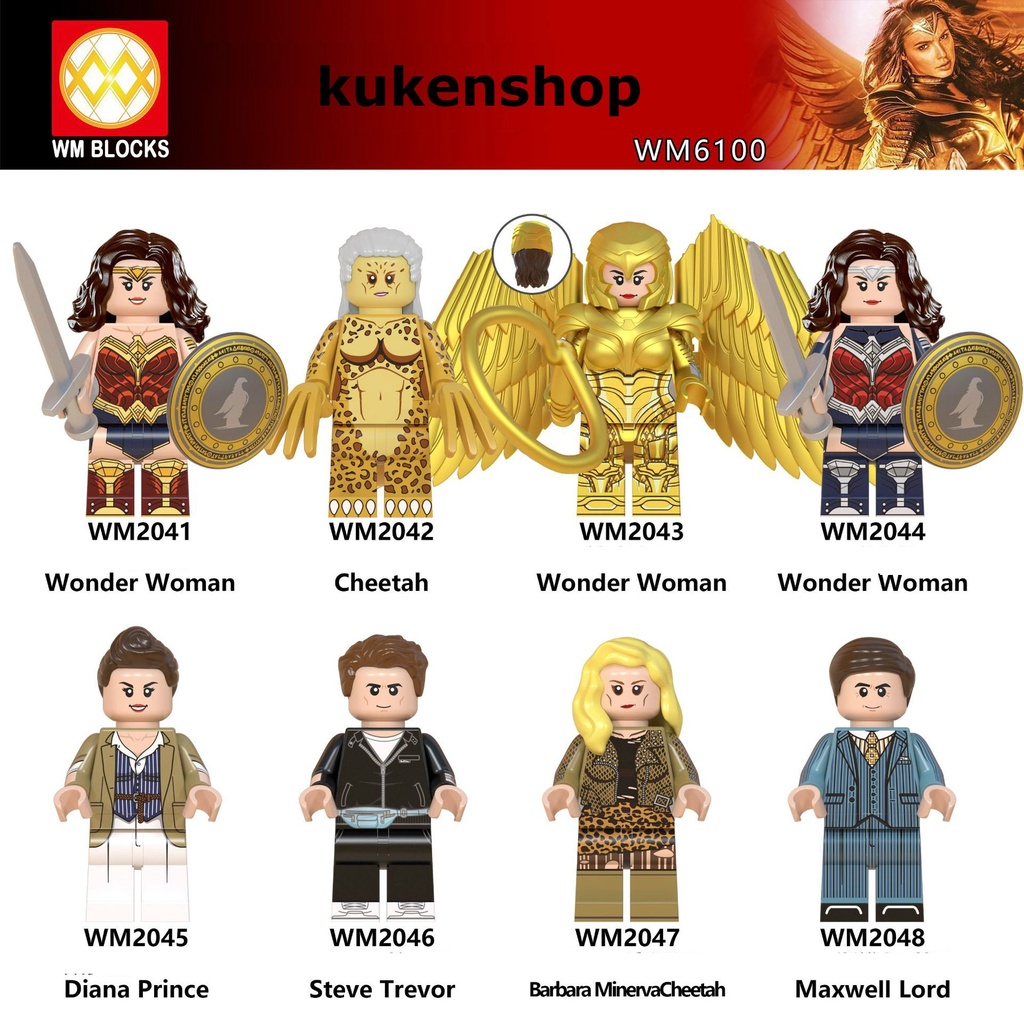 Minifigures Marvel DC Các Mẫu Nhân Vât Wonder Woman Mẫu Mới Ra Siêu Đẹp WM6100