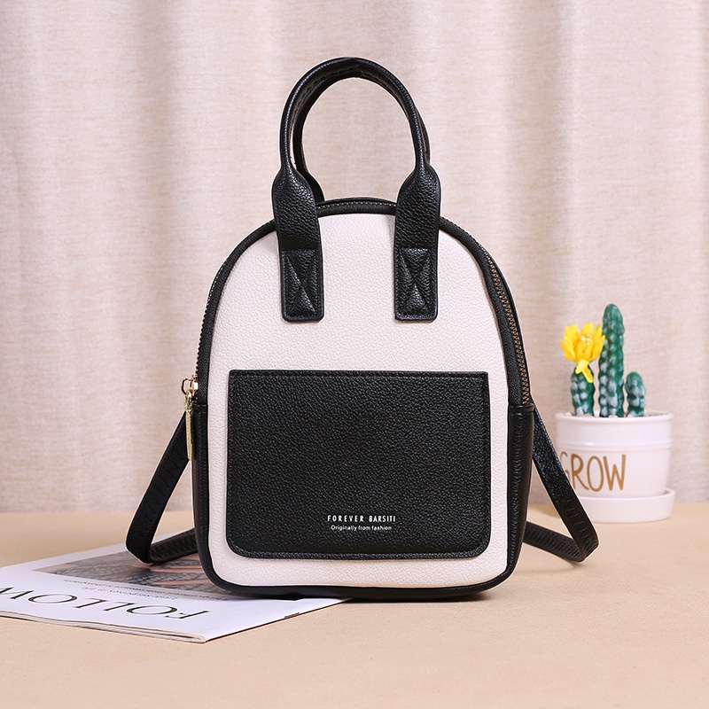 Túi Đeo Chéo Mini Phối Màu Tương Phản Thời Trang Hàn Quốc Cho Nữ
