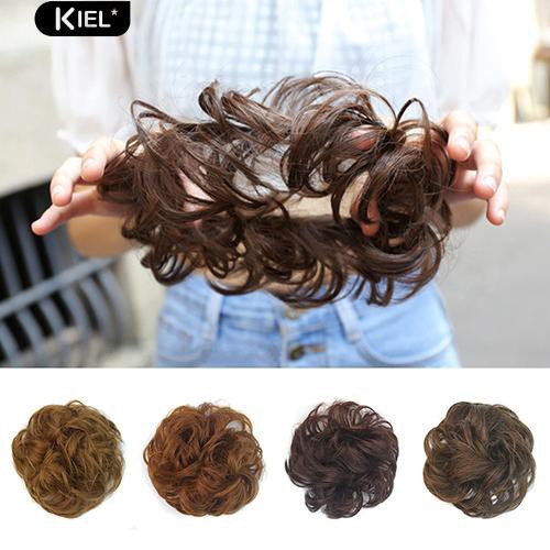 Dây cột tóc co giãn hình búi tóc xoăn cho nữ