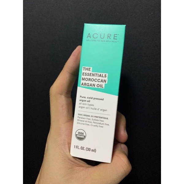 Dầu Argan Ma-rốc hữu cơ Acure The Essentials Moroccan Argan Oil | BigBuy360 - bigbuy360.vn