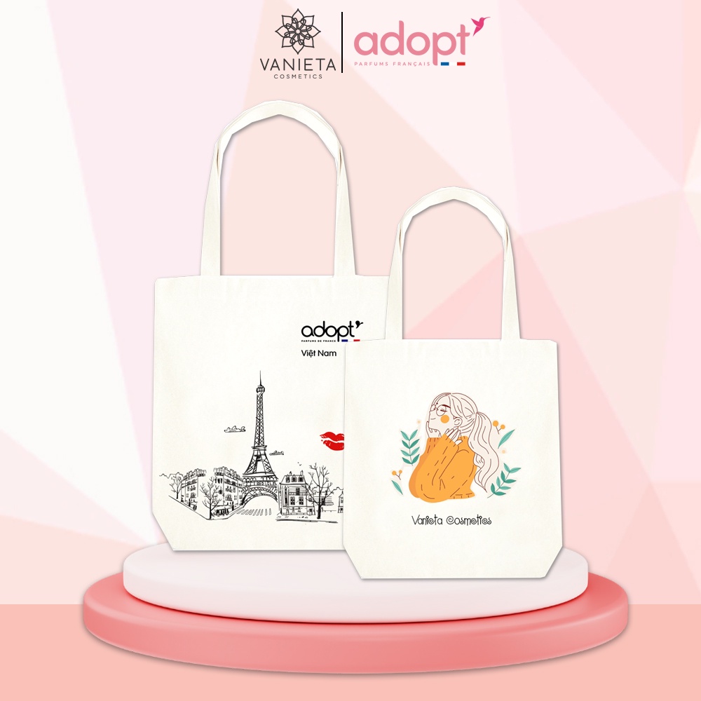 Túi tote Adopt - Vanieta Cosmetics hai phiên bản cá tính