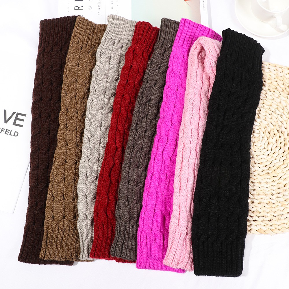 Đôi Tất Chân Len Giữ Ấm Đính Nút Thời Trang Cho Nữ Mihan1