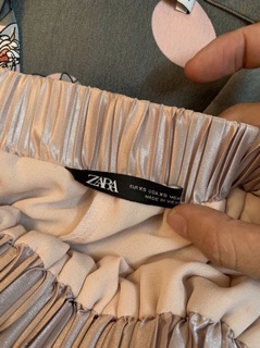 Chân váy lụa dập ly Z.ara vnxk