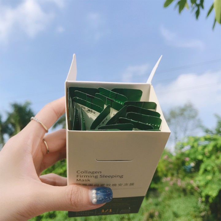 Mặt nạ ngủ thạch Collagen YANJIAYI giúp nâng cơ mặt bổ sung collagen cho da dưỡng ẩm tái tạo sâu bên trong