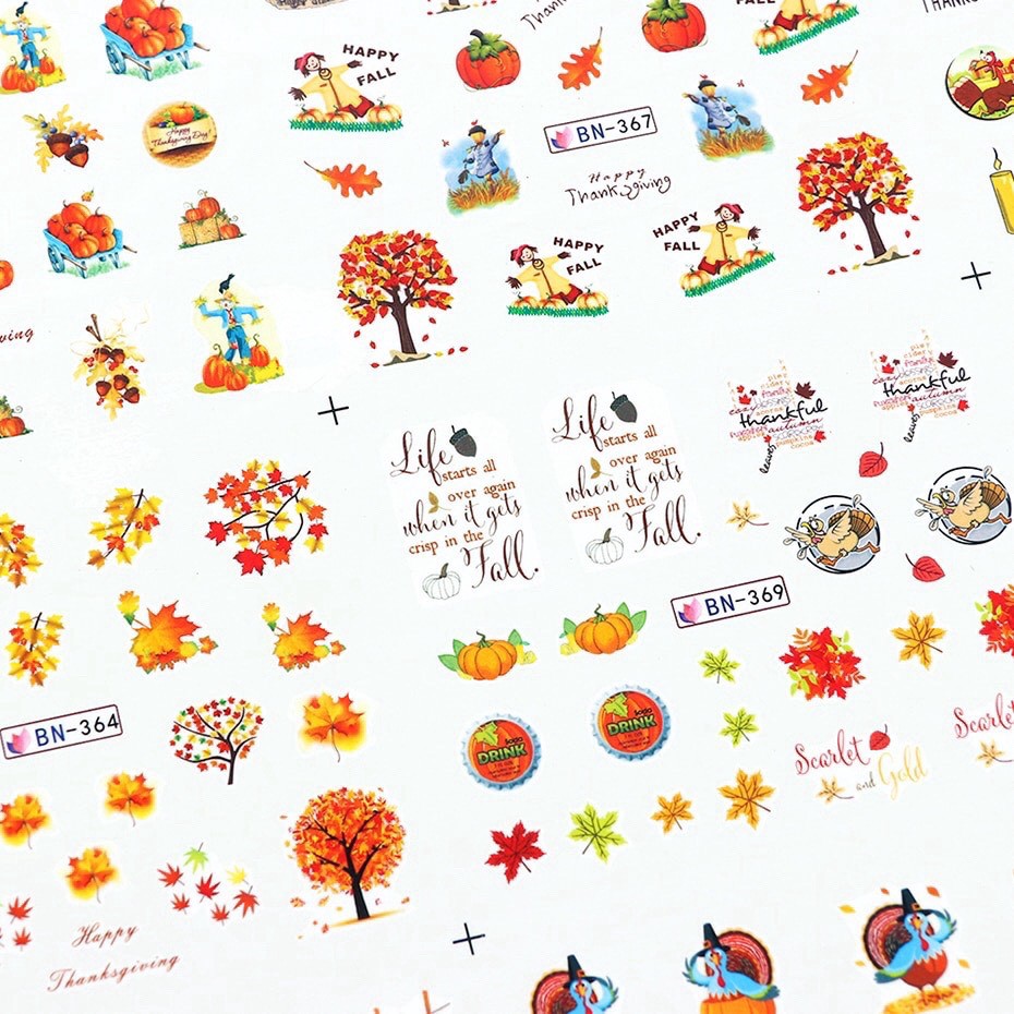 Miếng stick hoa dán móng nhúng nước siêu cute 3k/miếng