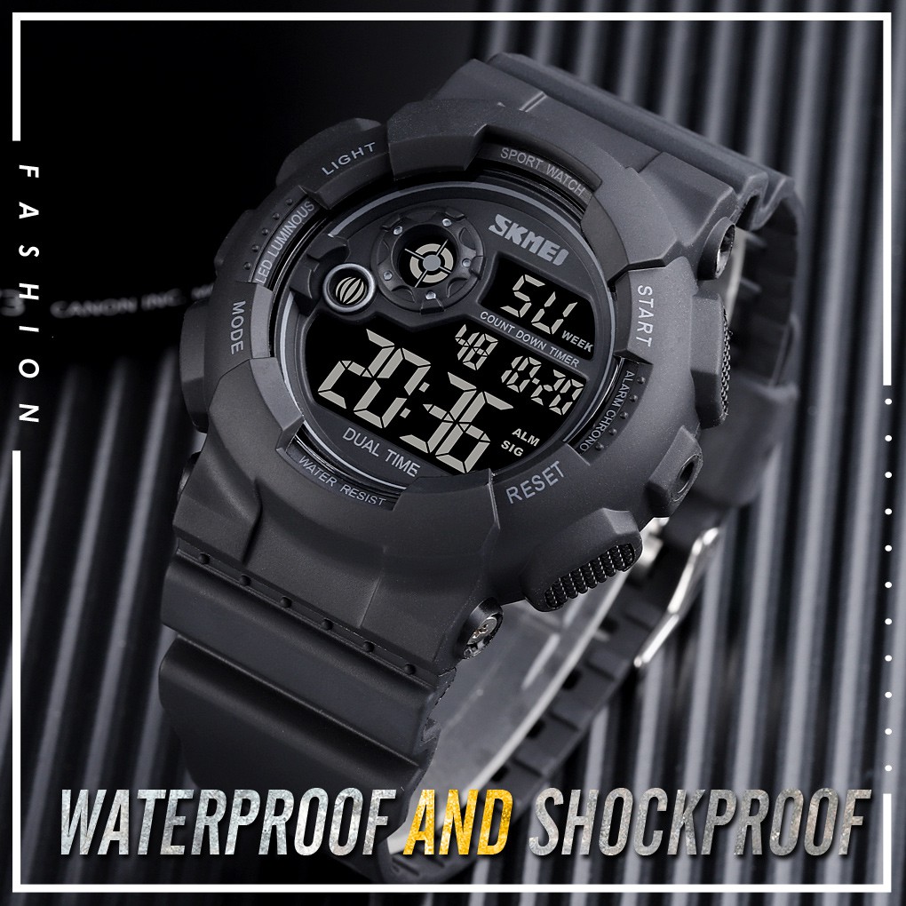 Đồng Hồ SKMEI Chống Sốc/Chống Thấm Nước Kiểu Dáng Thể Thao Hiển Thị Màn Hình Đèn Led Cho Nam | BigBuy360 - bigbuy360.vn