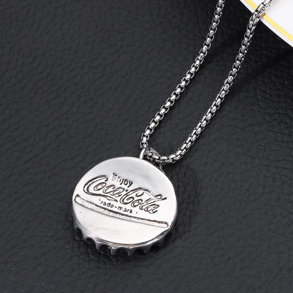 Vòng Cổ Mặt Nắp Chai Cola 1 Phong Cách Gothic Cho Nam Và Nữ
