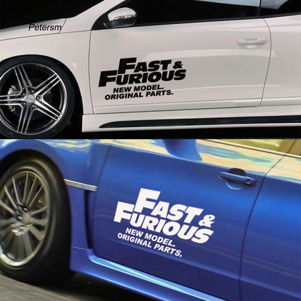 Đề can dán trang trí xe ô tô hình nhóm nhạc Fast Furious