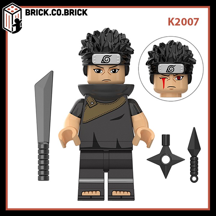 Uchita Shisu, Sasuke, Neji Đồ chơi lắp ráp minifigures và nonlego  Bộ lắp ráp nhân vật phim hoạt hình Anim Naruto KDL802