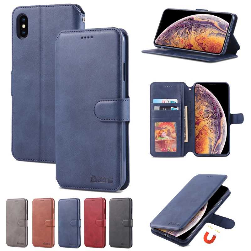 Casing Xiaomi Redmi K20 K30 Note 6 7 8 9T Pro Y3 A2 Lite 5 Plus Flip Leather Wallet Business Cover Case Holder Card Slot Shell