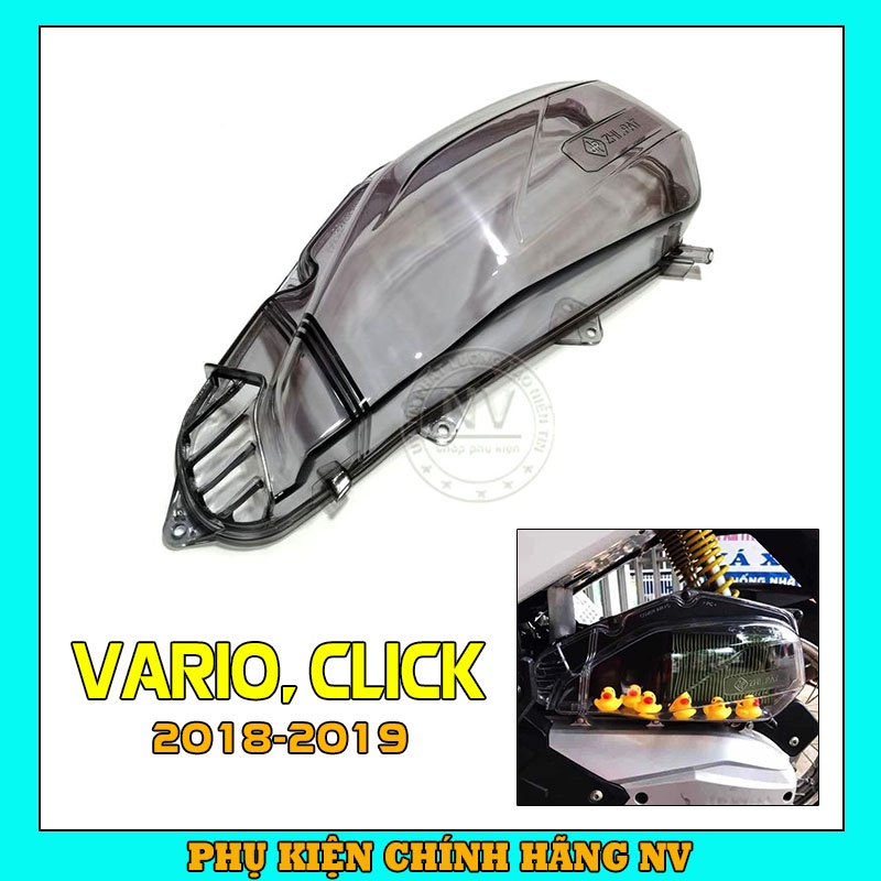 Ốp bầu lọc gió (Pô E), ốp pô Air Vario 2018, PCX, Click Thái, AB, SH Mode trong suốt nhựa PC Zhi.pat chính hãng