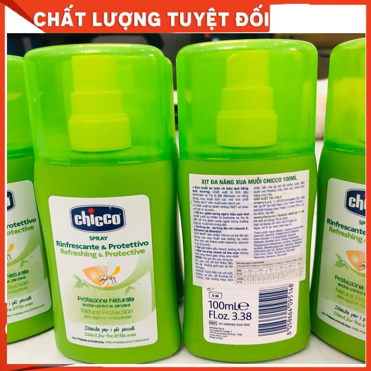 [HÀNG NHẬP] Xịt chống muỗi Chicco cho mẹ, bé