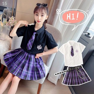 3✹♨Nhật Bản, cô gái, trẻ em, trang phục JK, thời trang, mùa hè, áo
