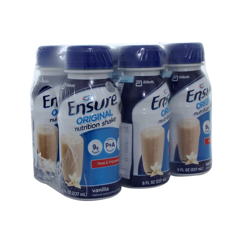 Sữa Ensure Original nước hương Vani 237ml (6 chai)