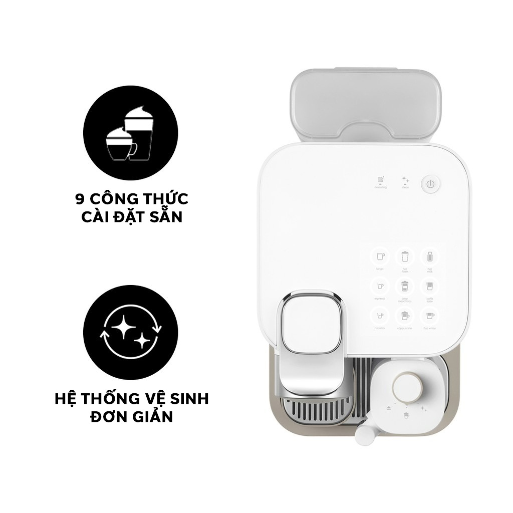 Máy pha cà phê Nespresso Gran Lattissima Trắng