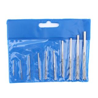 Owuhddnh Bộ 10 mũi khoan chuyên dụng cho kính/đá Cuội/mã não/ngọc sỏi/đá quý/kim loại kích thước 0.8-4mm