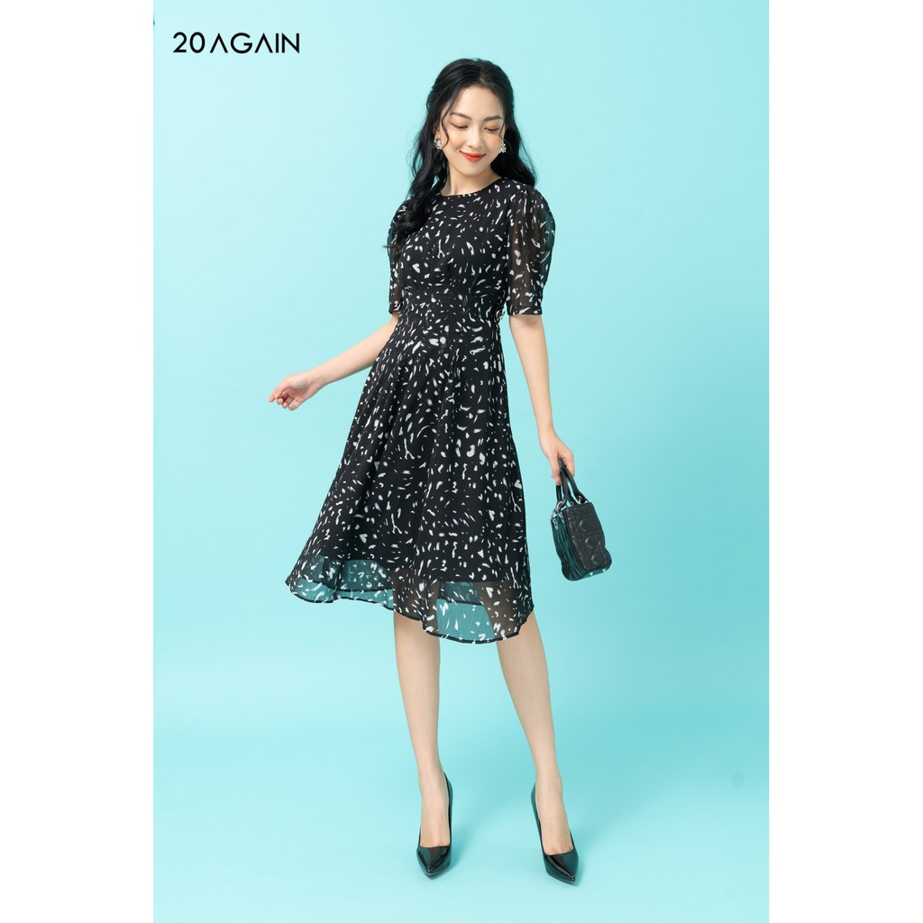 Đầm xòe 2 đai eo 20AGAIN DEA0945