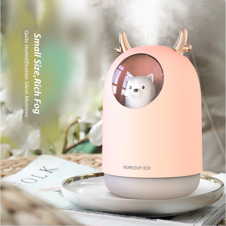 MÁY PHUN SƯƠNG GẤU CUTE BELLUNO M106 KIÊM ĐÈN NGỦ CHẤT LIỆU ABS CAO CẤP SỬ DỤNG CHO VĂN PHÒNG PHÒNG NGỦ BÀN LÀM VIỆC