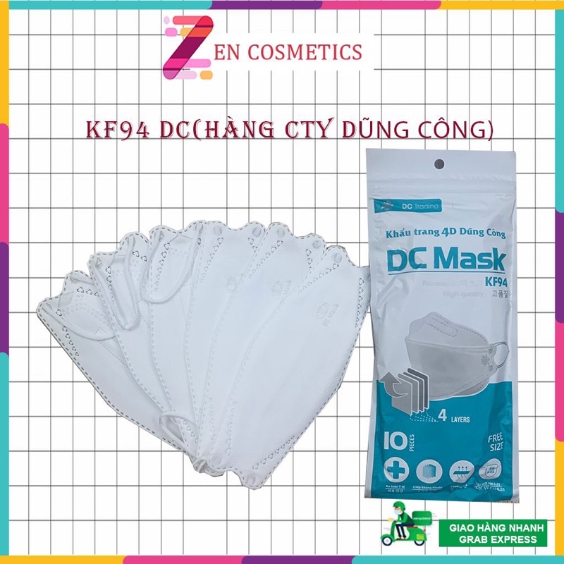 Khẩu Trang KF94 DC MASK 4 Lớp Chống Bụi Mịn Và Kháng Khuẩn Hàng Cao Cấp