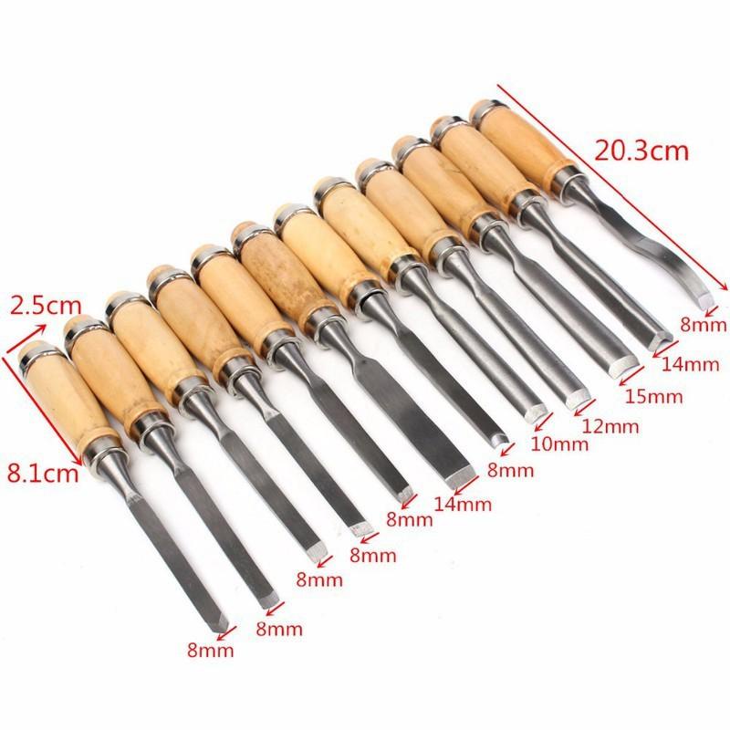 Bộ 12 mũi đục gỗ