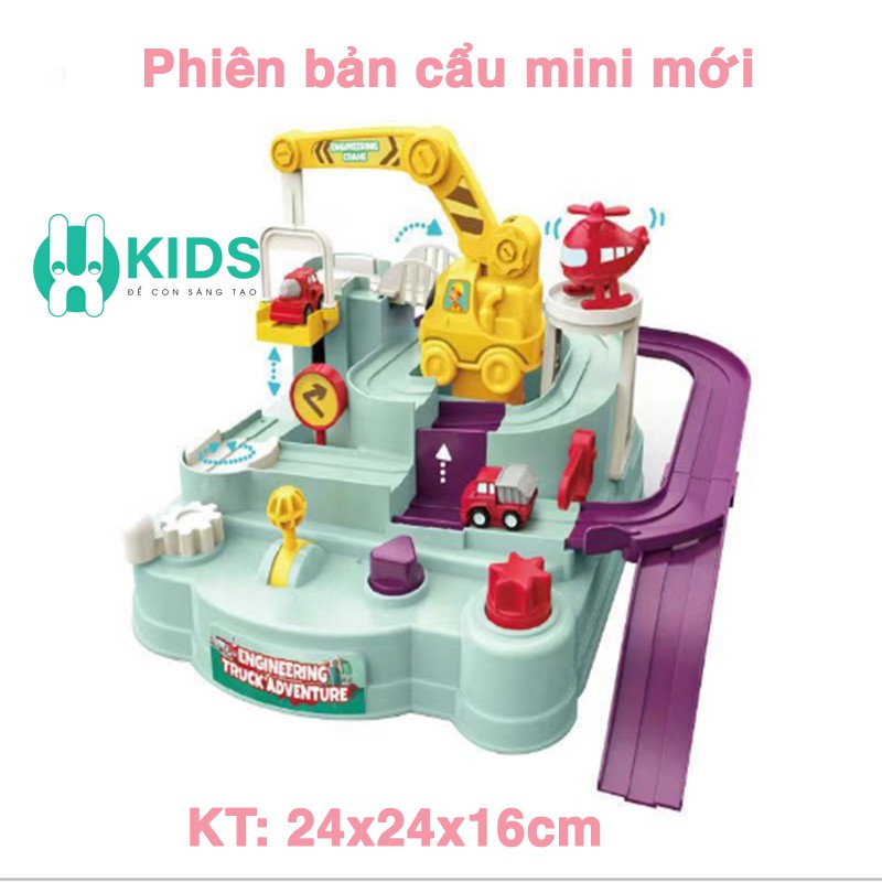 Đồ Chơi Điểu Khiển Ô Tô bằng tay Xe Cẩu, Xe Oto Xây Dựng - Đồ Chơi Vận Động STEM Trí Tuệ Trẻ Em