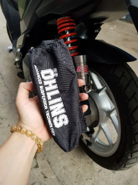 Túi trùm bảo vệ phuộc sau Ohlins cho mọi loại xe. DoChoiXeMay