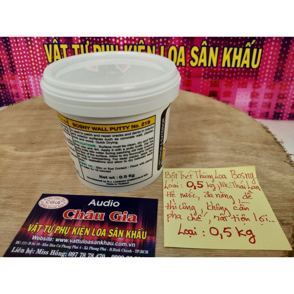 Matit trét thùng loa 0.5kg 1 lon