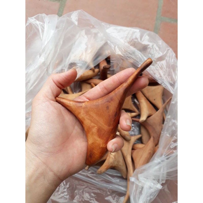 Dụng Cụ Bấm Huyệt Bằng Gỗ Kiểu Thái - Chim Én - Mẫu riêng của Mộc Ánh Dương