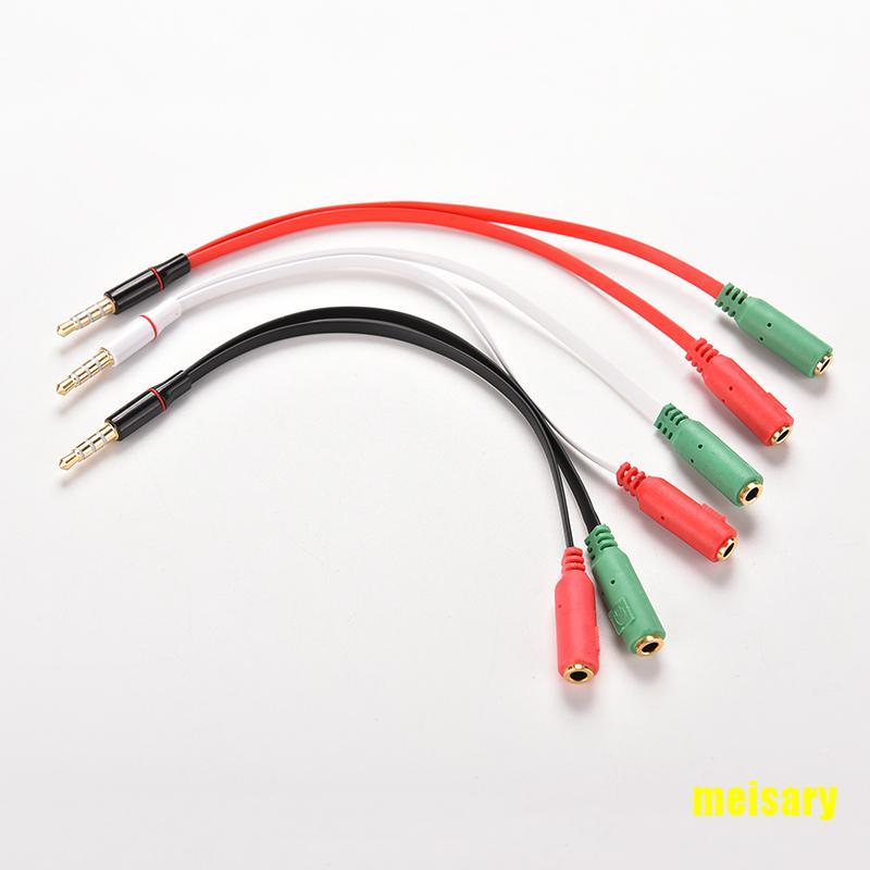 Cáp Chia Tai Nghe 1x3.5mm Aux Sang 2 Female Eqrr