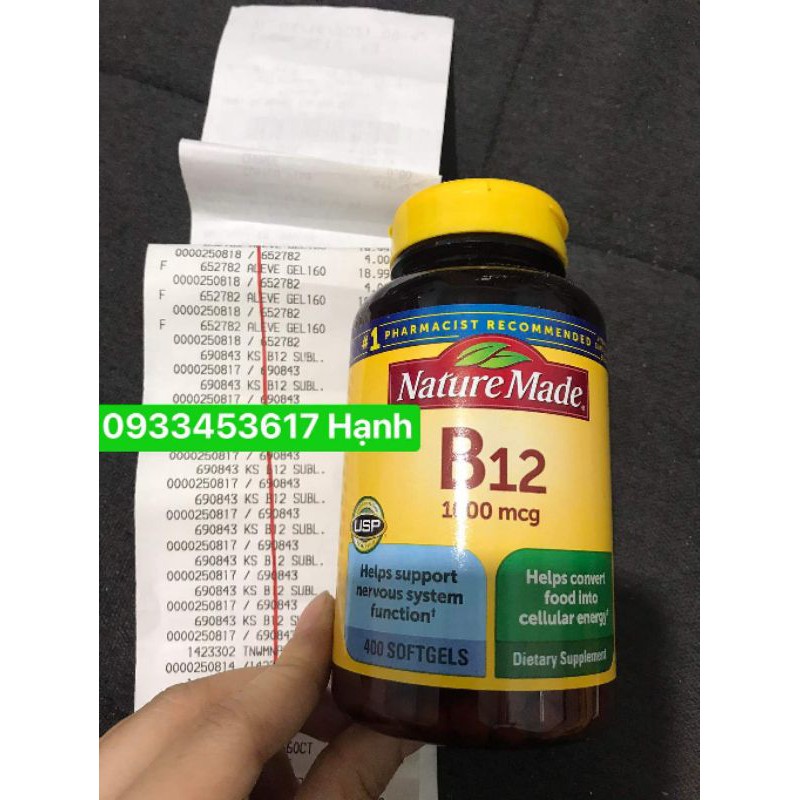 vi_ta_min B12 ( của Mỹ kèm bill)