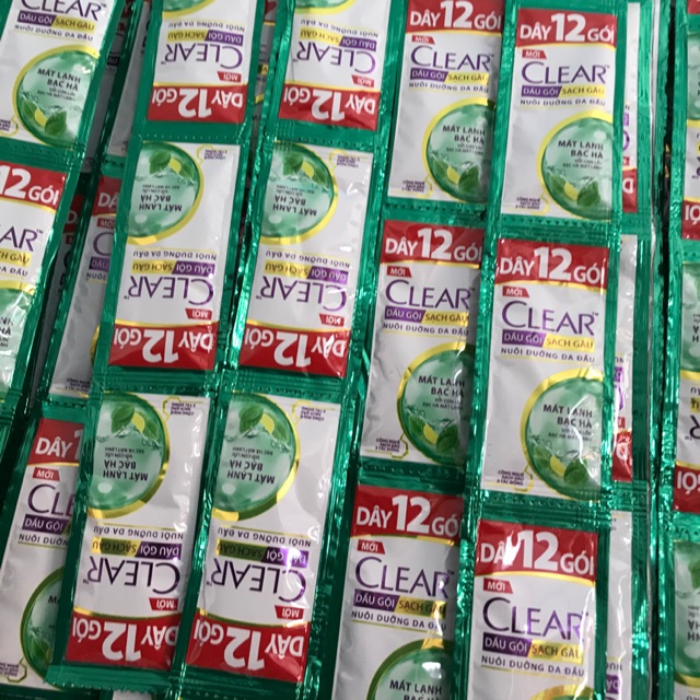 Dây gội đầu Clear 12 gói