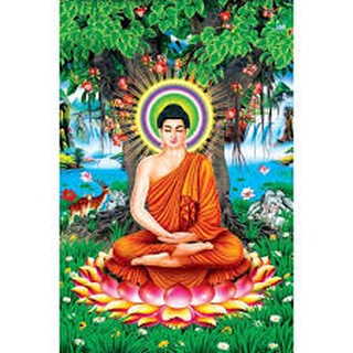 tranh phật thích ca moni đính đá đẹp xuất sắc