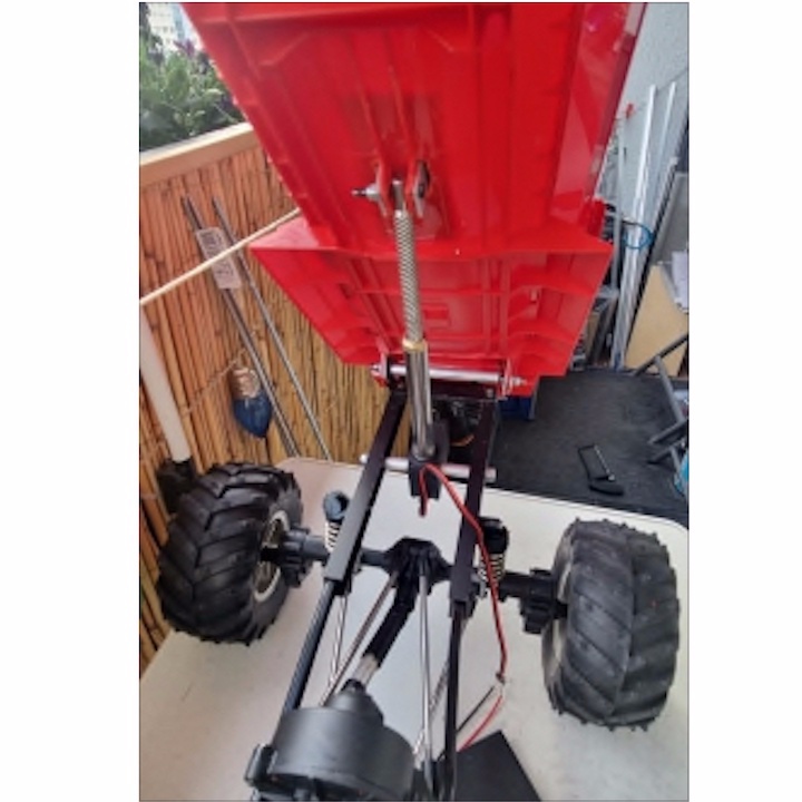 Trục vít nâng cấp máy xúc huina  hoặc chế máy xe điều khiển từ xa - servo 2 dây