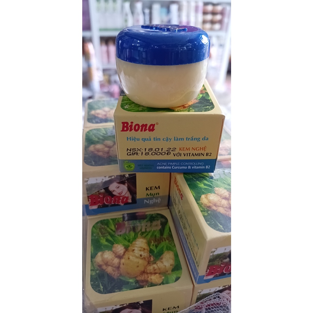 kem nghệ biona . kem mụn  biona nghệ  và vitamin b2