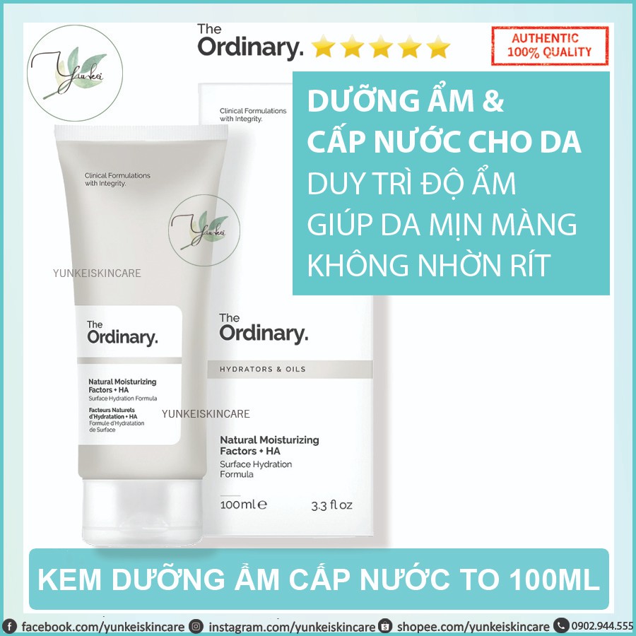 Kem Dưỡng Ẩm The Ordinary Natural Moisturizing Factors HA