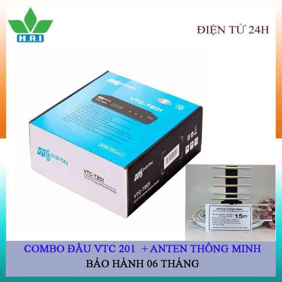 COMBO ĐẦU VTC 201 VÀ ANTEN THÔNG MINH