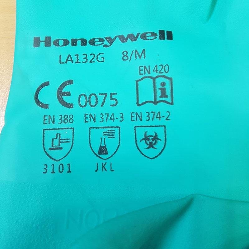 Găng tay chống hóa chất Honeywell LA132G - Bao tay cao su sử dụng trong ngành cơ khí, xử lý hóa chất - Bảo Hộ Thinksafe