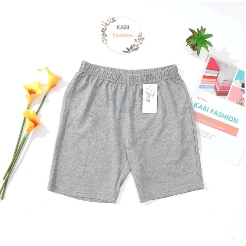 Quần đùi nữ KABI quần short legging ngắn dáng ôm thun cotton bốn chiều màu trơn hồng xám xanh đen | BigBuy360 - bigbuy360.vn