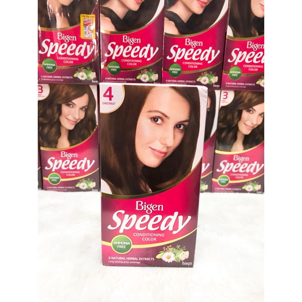 (PHỦ BẠC 100%) Thuốc Nhuộm Tóc Bigen Speedy Color Cream nhập khẩu chính hãng công ty