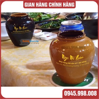 Combo 10 lu sứ Bát Tràng dùng uống bia, sinh tố, trà sữa dung tích 400ml - Xưởng Gốm Việt