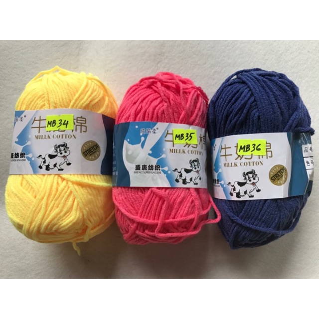 Bảng màu len milk bò gồm 36 màu