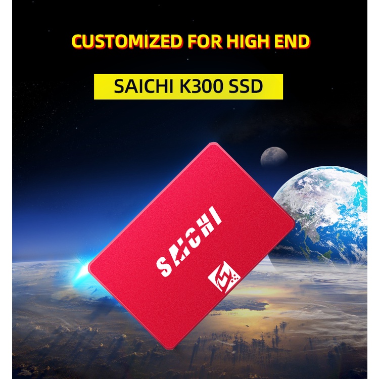 Ổ Đĩa Cứng Saichi Ssd K300 2.5 Inch 128gb 256gb 2.5 Inch Red Sata 3.0 3d Tlc / Qlc