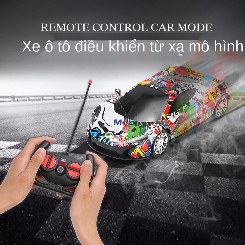 Xe ô tô điều khiển từ xa dành cho trẻ em cảnh sát sạc không dây drift điện đua tốc độ cao mô hình cô gái cậu bé đồ