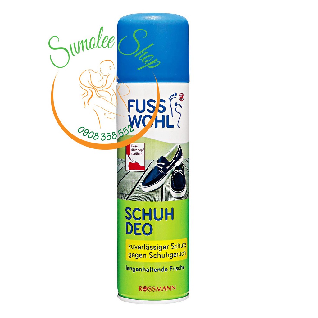 Xịt Khử Mùi Hôi Giày Dép Của Đức Fuss Wohl 200ml