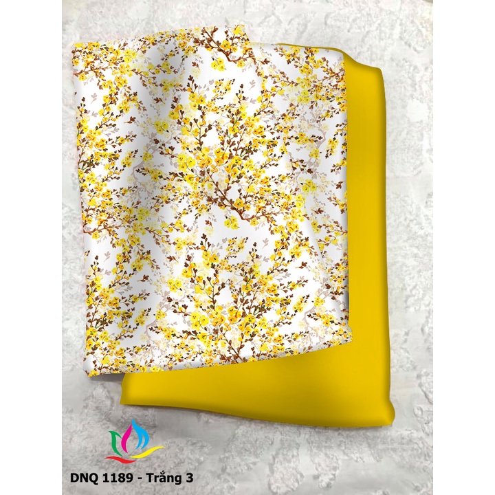 Vải áo dài hoa nhí