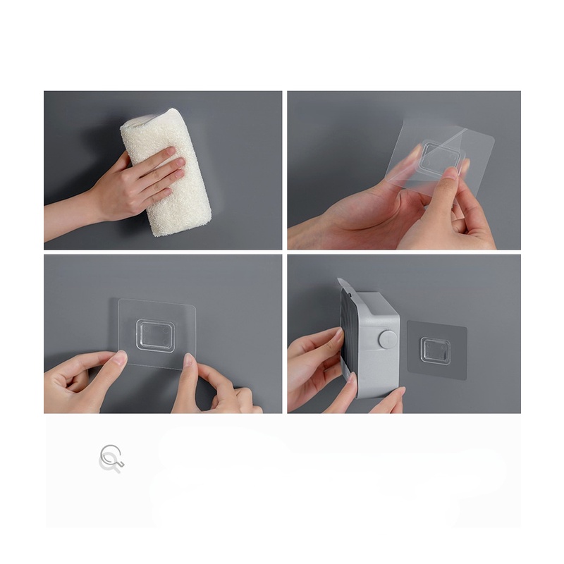 Khay Đựng Xà Phòng Có Nắp Lật Thiết Kế Treo Tường Tiện Dụng