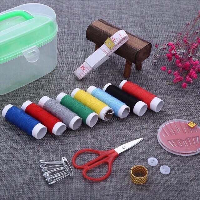 Bộ kim chỉ đa năng ( bộ nhỏ 8 cuộn chỉ y hình)
