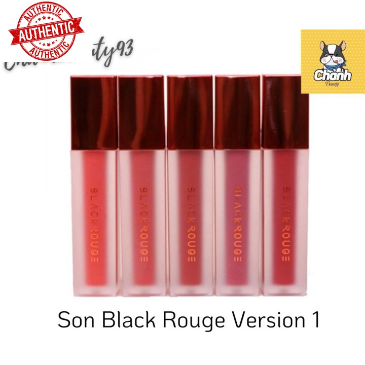 [Mã giảm giá] [Mã 66FMCGSALE hoàn 8% xu đơn 500K] Son kem Black Rouge Version 1