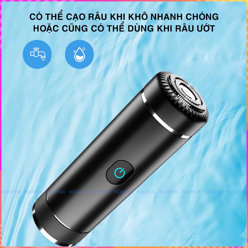 Máy Cạo Râu Cầm Tay 6D Không Dây Cao Cấp - Có thể sạc lại - Máy triệt lông cầm tay - KOOFOX